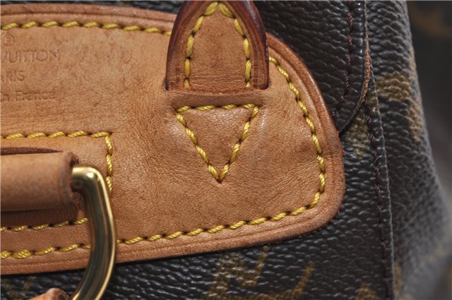 Authentic Louis Vuitton Monogram Montsouris PM Backpack M51137 LV 0403F