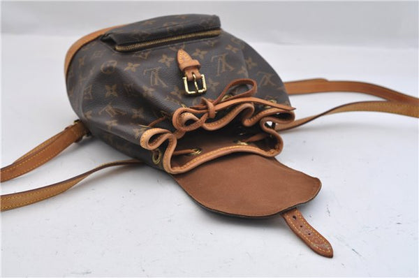 Authentic Louis Vuitton Monogram Montsouris PM Backpack M51137 LV 0403F
