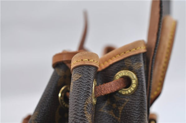 Authentic Louis Vuitton Monogram Montsouris PM Backpack M51137 LV 0403F