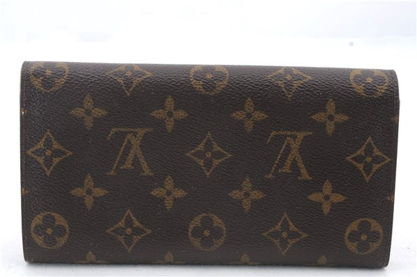 Auth Louis Vuitton Monogram Pochette Porte Monnaie Credit Wallet M61725 LV 0404D