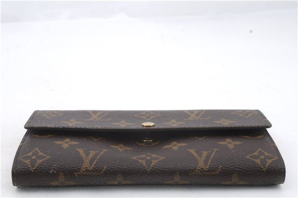 Auth Louis Vuitton Monogram Pochette Porte Monnaie Credit Wallet M61725 LV 0404D