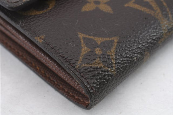 Auth Louis Vuitton Monogram Pochette Porte Monnaie Credit Wallet M61725 LV 0404D