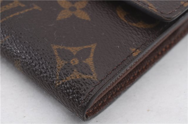 Auth Louis Vuitton Monogram Pochette Porte Monnaie Credit Wallet M61725 LV 0404D