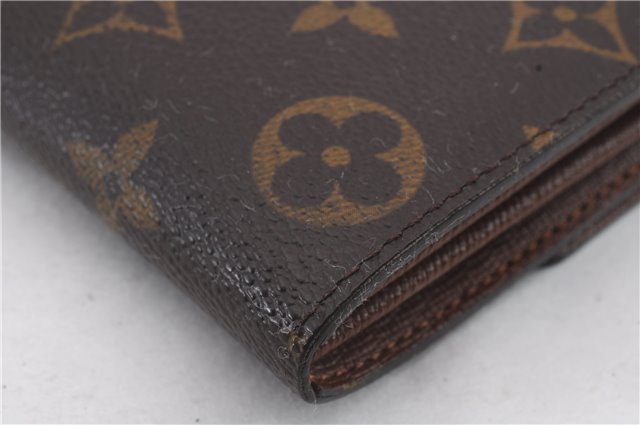 Auth Louis Vuitton Monogram Pochette Porte Monnaie Credit Wallet M61725 LV 0404D