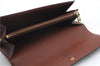 Auth Louis Vuitton Monogram Pochette Porte Monnaie Credit Wallet M61725 LV 0404D