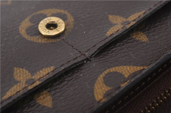 Auth Louis Vuitton Monogram Pochette Porte Monnaie Credit Wallet M61725 LV 0404D