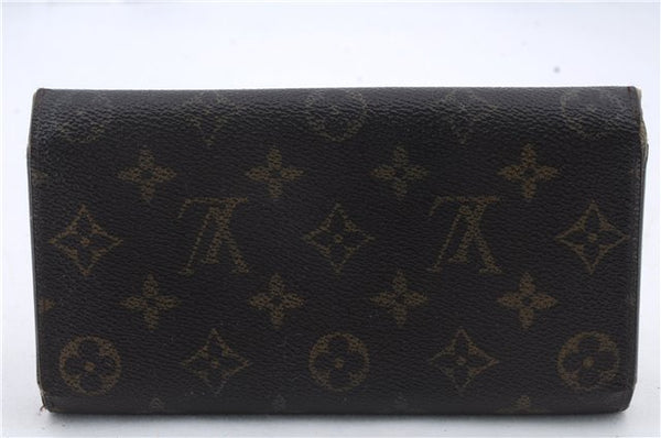 Auth Louis Vuitton Monogram Portefeuille International Wallet M61217 LV 0405D