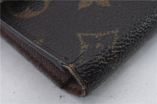 Auth Louis Vuitton Monogram Portefeuille International Wallet M61217 LV 0405D