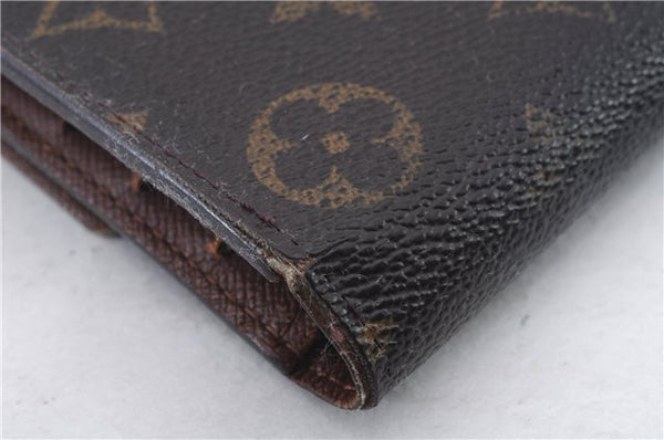 Auth Louis Vuitton Monogram Portefeuille International Wallet M61217 LV 0405D