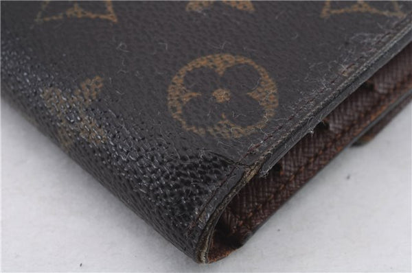 Auth Louis Vuitton Monogram Portefeuille International Wallet M61217 LV 0405D