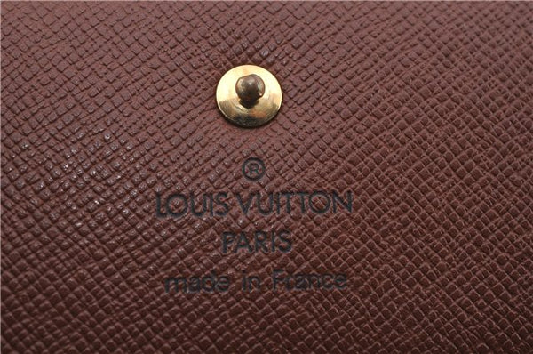 Auth Louis Vuitton Monogram Portefeuille International Wallet M61217 LV 0405D