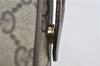 Authentic GUCCI Web Sherry Line Shoulder Hand Bag GG PVC Leather Brown 0406D