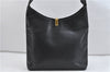 Authentic GUCCI Shoulder Hand Bag Leather Black 0408D