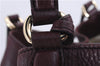 Authentic GUCCI SOHO Tassel Shoulder Tote Bag Leather 282309 Bordeaux Red 0409E