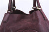 Authentic GUCCI SOHO Tassel Shoulder Tote Bag Leather 282309 Bordeaux Red 0409E