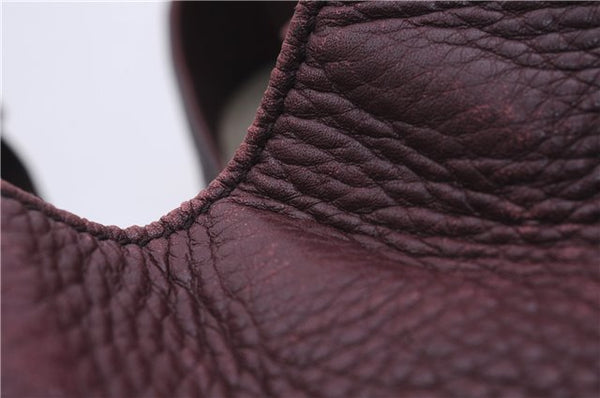 Authentic GUCCI SOHO Tassel Shoulder Tote Bag Leather 282309 Bordeaux Red 0409E