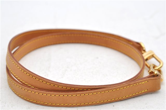 Authentic Louis Vuitton Leather Shoulder Strap Beige 39.4