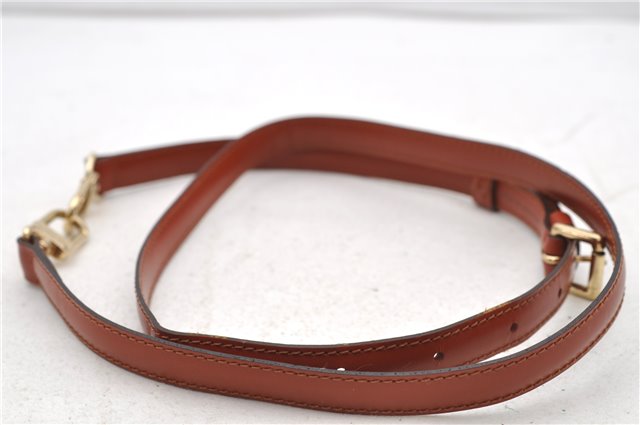 Authentic Louis Vuitton Leather Shoulder Strap Brown 40.4-47.2