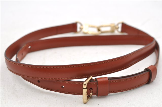 Authentic Louis Vuitton Leather Shoulder Strap Brown 40.4-47.2