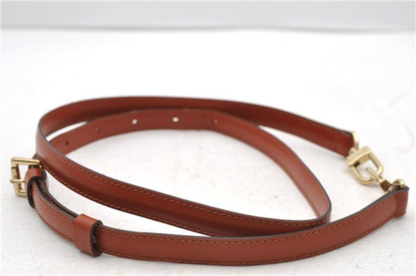 Authentic Louis Vuitton Leather Shoulder Strap Brown 40.4-47.2" LV 0411D