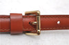 Authentic Louis Vuitton Leather Shoulder Strap Brown 40.4-47.2" LV 0411D