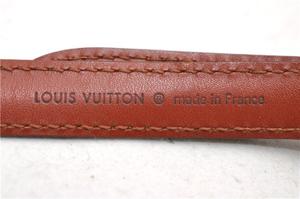 Authentic Louis Vuitton Leather Shoulder Strap Brown 40.4-47.2" LV 0411D