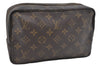 Auth Louis Vuitton Monogram Trousse Toilette 23 Clutch Hand Bag M47524 LV 0411E