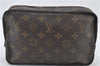 Auth Louis Vuitton Monogram Trousse Toilette 23 Clutch Hand Bag M47524 LV 0411E