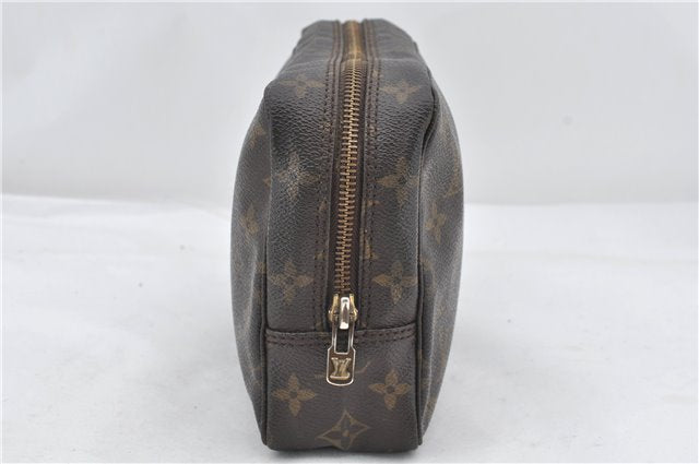 Auth Louis Vuitton Monogram Trousse Toilette 23 Clutch Hand Bag M47524 LV 0411E