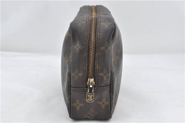 Auth Louis Vuitton Monogram Trousse Toilette 23 Clutch Hand Bag M47524 LV 0411E