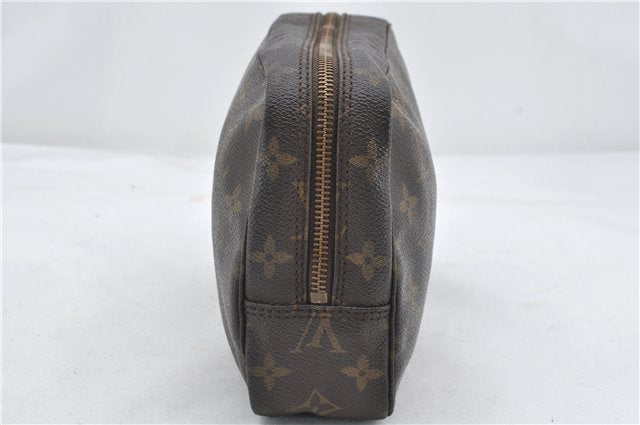 Auth Louis Vuitton Monogram Trousse Toilette 23 Clutch Hand Bag M47524 LV 0411E