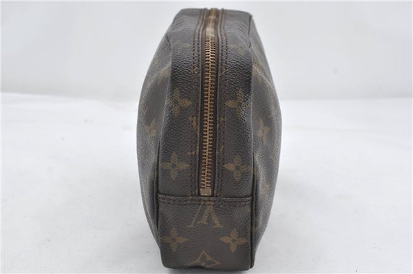 Auth Louis Vuitton Monogram Trousse Toilette 23 Clutch Hand Bag M47524 LV 0411E