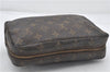 Auth Louis Vuitton Monogram Trousse Toilette 23 Clutch Hand Bag M47524 LV 0411E