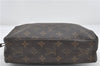 Auth Louis Vuitton Monogram Trousse Toilette 23 Clutch Hand Bag M47524 LV 0411E