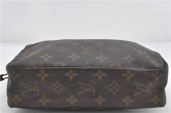 Auth Louis Vuitton Monogram Trousse Toilette 23 Clutch Hand Bag M47524 LV 0411E