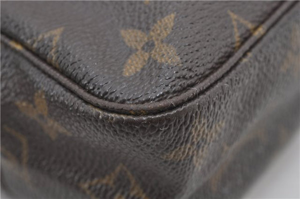 Auth Louis Vuitton Monogram Trousse Toilette 23 Clutch Hand Bag M47524 LV 0411E