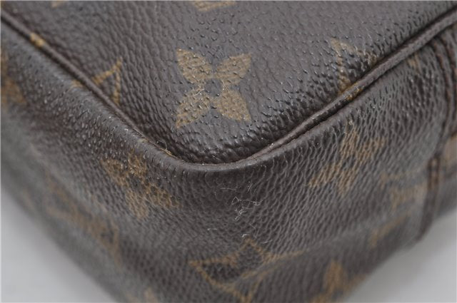 Auth Louis Vuitton Monogram Trousse Toilette 23 Clutch Hand Bag M47524 LV 0411E
