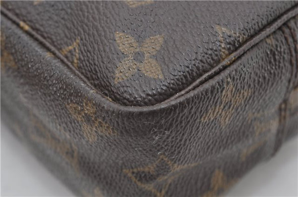 Auth Louis Vuitton Monogram Trousse Toilette 23 Clutch Hand Bag M47524 LV 0411E