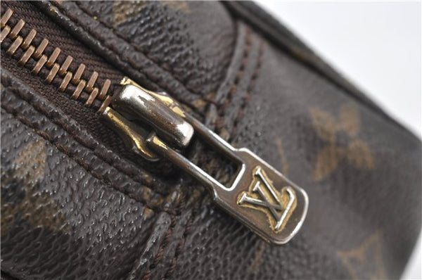 Auth Louis Vuitton Monogram Trousse Toilette 23 Clutch Hand Bag M47524 LV 0411E