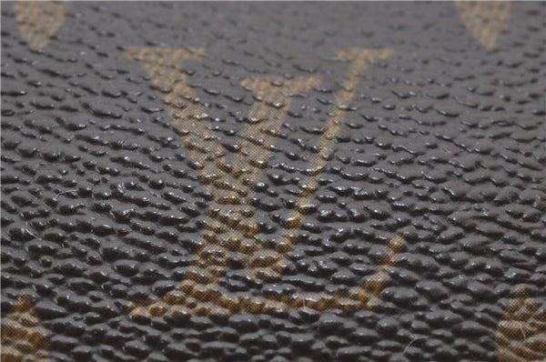 Auth Louis Vuitton Monogram Trousse Toilette 23 Clutch Hand Bag M47524 LV 0411E