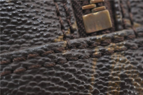 Auth Louis Vuitton Monogram Trousse Toilette 23 Clutch Hand Bag M47524 LV 0411E