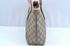 Authentic GUCCI Shoulder Hand Tote Bag Purse GG PVC Leather 211138 Brown 0411G