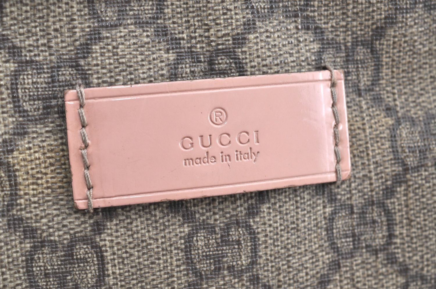 Authentic GUCCI Shoulder Hand Tote Bag Purse GG PVC Leather 211138 Brown 0411G