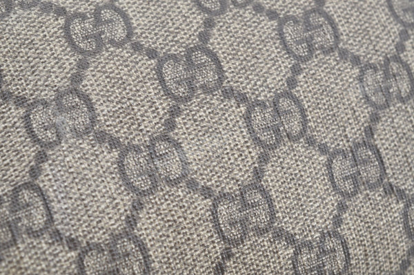 Authentic GUCCI Shoulder Hand Tote Bag Purse GG PVC Leather 211138 Brown 0411G