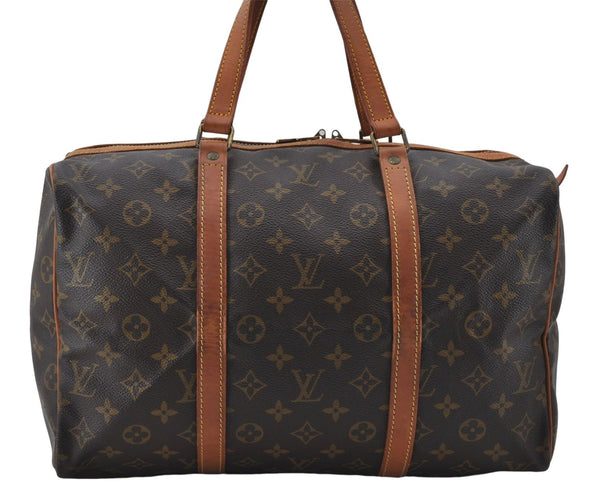 Authentic Louis Vuitton Monogram Sac Souple 35 Hand Boston Bag M41626 LV 0412E