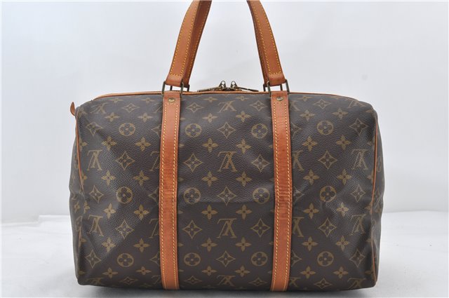 Authentic Louis Vuitton Monogram Sac Souple 35 Hand Boston Bag M41626 LV 0412E