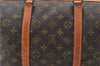 Authentic Louis Vuitton Monogram Sac Souple 35 Hand Boston Bag M41626 LV 0412E