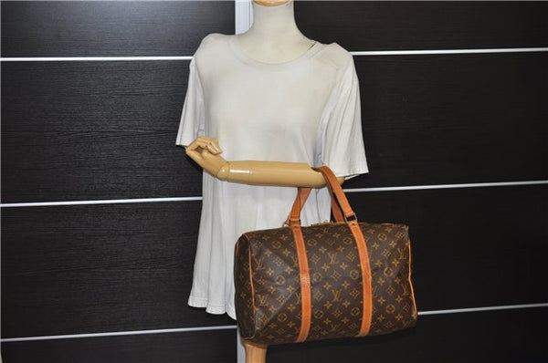 Authentic Louis Vuitton Monogram Sac Souple 35 Hand Boston Bag M41626 LV 0412E