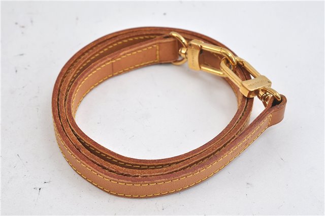 Authentic Louis Vuitton Leather Shoulder Strap Beige 38.6