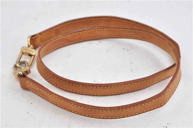 Authentic Louis Vuitton Leather Shoulder Strap Beige 39